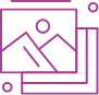 Icône Photos Violet